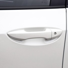 Krobelus Exterior Door Handle Outside Left Right for Toyota Corolla 2014 2015 2016 2017 2018 (Driver's Side Front Left Door Handle, Super White)