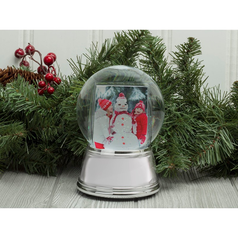 Neil Enterprises Inc. Photo Snow Globe with Silver Base