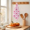 BUJSP Pink Coquette Bow Pumpkin Fall Kitchen Dish Tea Towels,