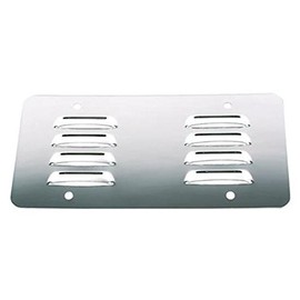 Louvered Stainless License Plate Back