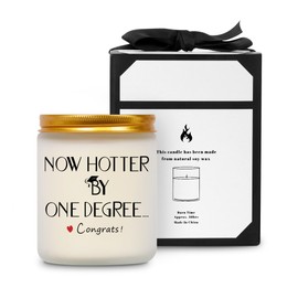 ONEVIEV Graduation Gifts for Her Him, Soy Wax Scented Candle, Masters Degree College High School Graduation Gifts 2024 - Now Hotter by One Degree