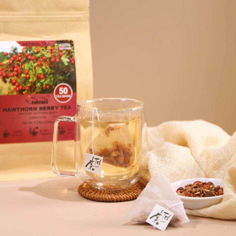 FullChea Hawthorn Berry Tea - 50 Teabags, 3g/bag - Premium,