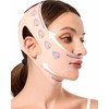 Face Bands,V Line Lifting Mask,Face Contouring Sleeping Anti-Wrinkle Band（Pink）