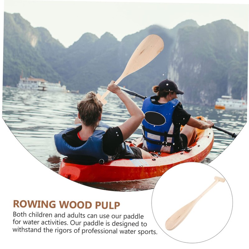 Operitacx Comfort Canoes Paddle Unisex Wood Oar for Lightweight Design
