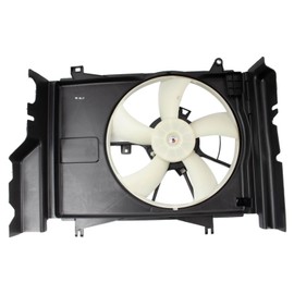 TRQ Radiator Cooling Fan Assembly Compatible with 2014-2022 Mitsubishi Mirage MI3115149