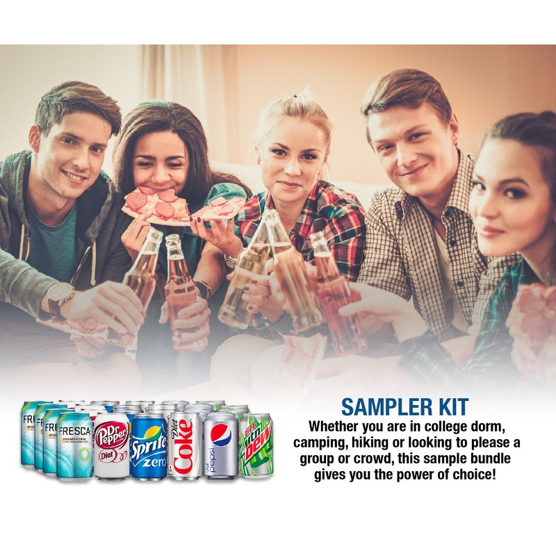 Soda Variety Pack - Assortment Popular Flavors - Home, Office