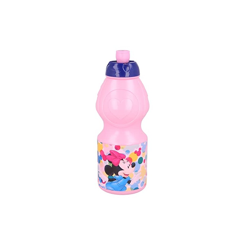 Stor 8412497511327 Sport Water Bottle, 400 ml Capacity, Minnie Feel
