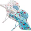 2 Sombrero para Niños, Sombrero de Sol de ala Ancha