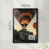 Fisnish A2 Picture Frame Black, Classic 16.5x23.4 Poster Frame, Horizontal