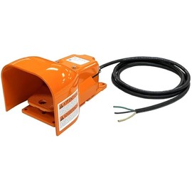 SSC Controls G500-MO-1502 Foot Switch, Electrical, Cable with Leads, Momentary Action, Heavy Duty, Shop or Industrial, Made in USA