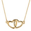 LuckyLy Collares para Mujer de Corazón Doble, Acero Inoxidable con