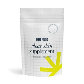 Pore Favor POREFAVOR Skin Support Clear Skin Supplements C Vegan Skin Care Vitamins, 60 All-in-One Skin Vitamins for Blemishes, blackheads & Oil Control, for Women, Men, & Teens - 1 Month Supply