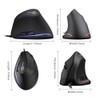 Vertical Mouse, Zelotes Ergonomic Mouse,3200DPI LED Optical USB Wired Mouse,6