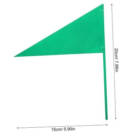 Sosoport 5pcs Sturdy Iron Corner Flags for Shot Put Training Lightweight Marking Flags for Practice Portable and Versatile Field Accessories