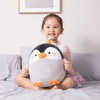 GAGAKU Cute Plushie Penguin Stuffed Animals,30cm Fat Cartoon Cylindrical Plushies