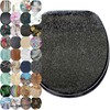 SANILO Wooden Toilet Seat with Soft Close [ROUND] - Decorative,