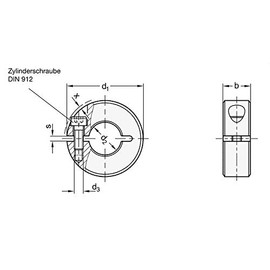 Slotted adjustment ring