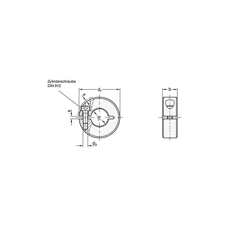 Slotted adjustment ring