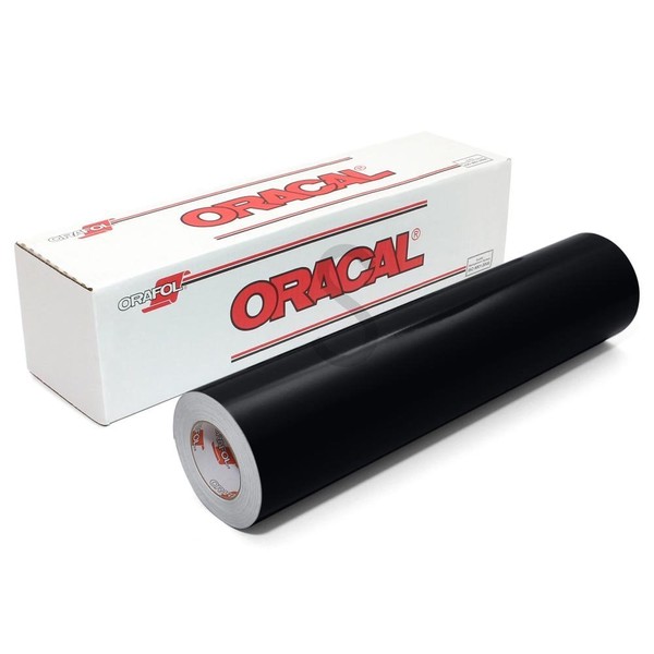 Roll of Matte Black Oracal 631 Removable Vinyl Works w/All Vinyl Cutters (12 Inch x 10FT)