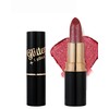 Rose Red Metallic Glitter Lipstick Long Lasting,Diamond Nude Shimmer Lip