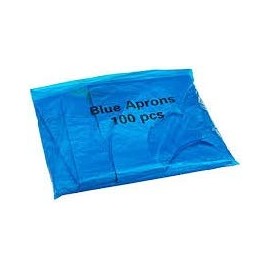 Premium Quality 100 Pack Blue Disposable Aprons | Medical Grade PPE Apron Gowns - Perfect for Everyday USE for Shops, Work Place, Hair Dressers, Hospital Clinics ONE SIZE FITS ALL