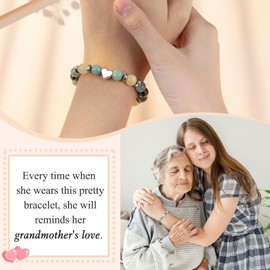 PINKDODO Valentines Day Gift for Kids Granddaughter Gifts from Grandma, Granddaughter Bracelet Year Old Girl Birthday Christmas Graduation Gifts for Granddaughter Kids Girls Jewelry