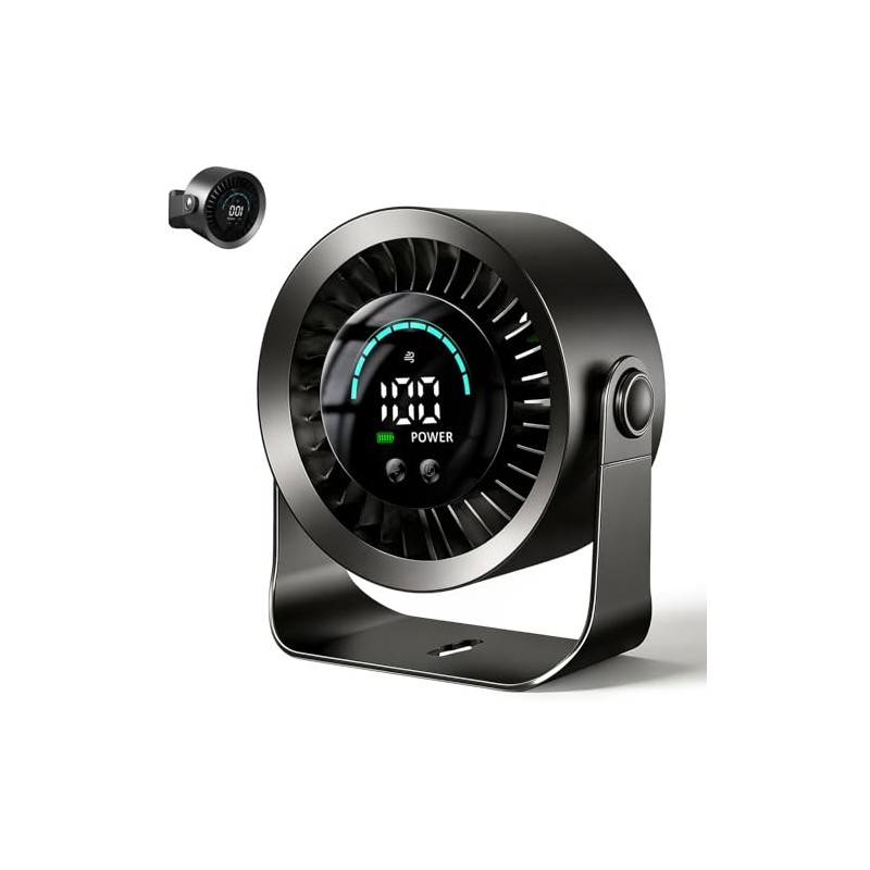 Mini Table Fan, Very Quiet, 4000 mAh (14 Hours Runtime)