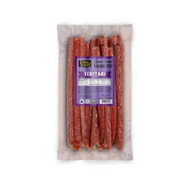 Long John Snacks Teriyaki Dried Salami Stix – Pork & Beef Marinated in Teriyaki Sauce – Gluten-Free, Sweet & Tangy Flavor – Smoked & Marinated to Perfection –16oz.
