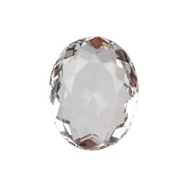 REAL-GEMS White Topaz 100.00 Carat Oval Shaped Crystal For Jewelry Making, Large, gemstone, Topaz