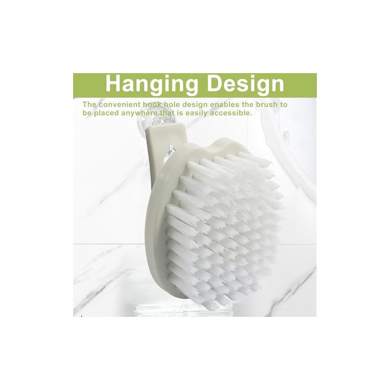 2 Pack Vegetable Scrubber Brush | Fruit Vegetable Stiff Bristles,