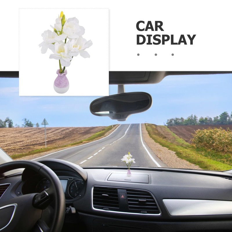Alipis Simulated Vase Ornaments Plants Hydrangea Artificial Flowers Automotive Ornaments