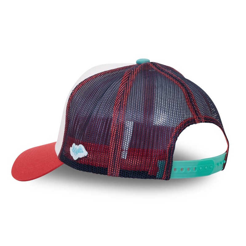 Von Dutch Unisex Surf Trucker Adjustable Snapback Cap White Red