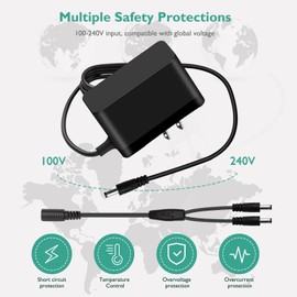 10V Charger for Dogtra Remote Trainer Collar Compatible with Dogtra ARC 1900S 1902S 2300NCP 2500B 3500NCP 3502NCP Remote E Collar for Dogs Training Replacement HK-AJ-100A150-US Power Supply