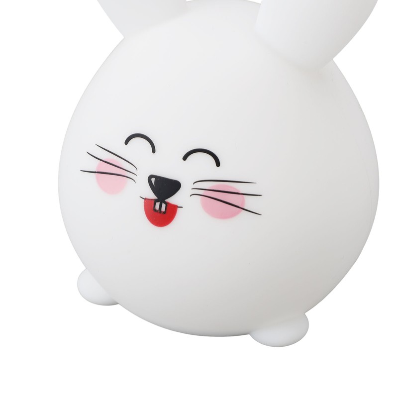 Silicone Night Light Cute Cartoon Mouse USB Rechargeable Tap Control