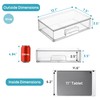 Vtopmart 12.1''W Clear Stackable Storage Drawers,2 Pack Acrylic Plastic Organizers