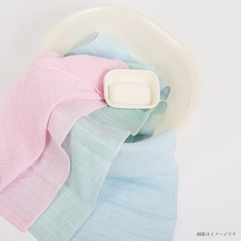 Top Factory Imabari Body Towel, 100% Cotton, Gauze, Soft, Green,