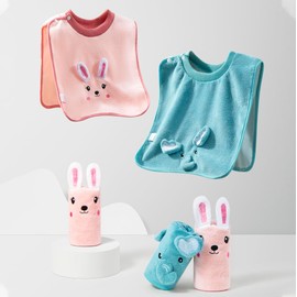 clberni 3 PCS Baby Bibs for Boys Bibs for Baby Girl,Waterproof Toddler Bibs 1-5 Years Good Absorbent