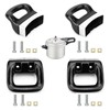 XMANX 4PCS Replacement Short Pot Side Handle, Two-Hole Pot Short