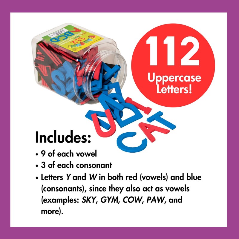 Dowling Magnets Foam Fun Magnet Red & Blue Uppercase Letters