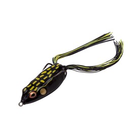 BOOYAH Pad Crasher Topwater Bass Fishing Hollow Body Frog Lure with Weedless Hooks, Dart Frog