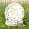50PCS Miss to Mrs Plates 7" Wildflower Bridal Shower Disposable