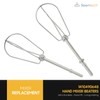 Seentech W10490648 Hand Mixer Beaters Replacement – Chrome-Plated Steel Attachments