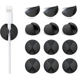 Znben 12 Pack Cable Clips, Znben Cord Organizer Holder Adhesive Cable Management