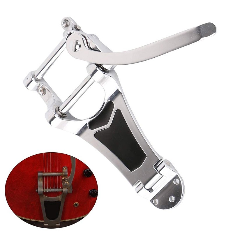 Alnicov Jazz Guitar Tremolo Vibrato Bridge Tailpiece,B7 Archtop Big Rocking
