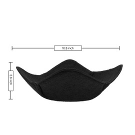 Set of 4 Plate Huggers - Microwave Plate Holder - Reusable Large Bowl Holders - Washable Microwave Plate Hugger - for Hot and Cold Bowls, Dishes and Plate Holders for Microwave (Black)