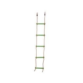 OTITU Rope Ladder for Children - Hanging Ladder Children, Climbing Ladder with 5 Wooden Rungs, Climbing Toy, Garden Play Device for Children, Robust Rope Ladder for Garden and Playground, Light Green