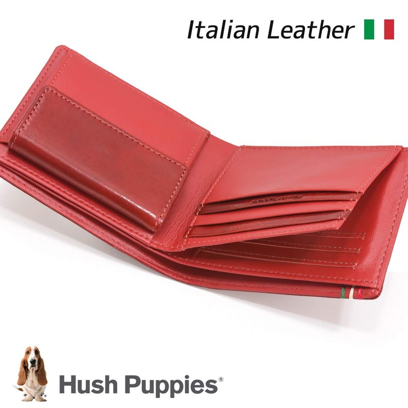 Hush Puppy HP2065 Wallet, Bifold Wallet, Coin Pocket, Lux, Cowhide