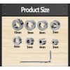 DXIA 8 PCS Drill Bit Depth Stop Collar Set, 3-10mm