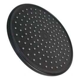 Bauen Kit Regadera Redonda 20cm Monomando Y Brazo 50cm Negro Mate