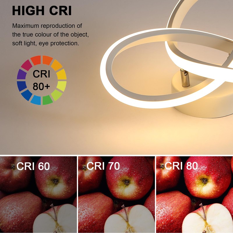 Comely LED Ceiling Light, 22 W, 2500 lm, Modern, Warm